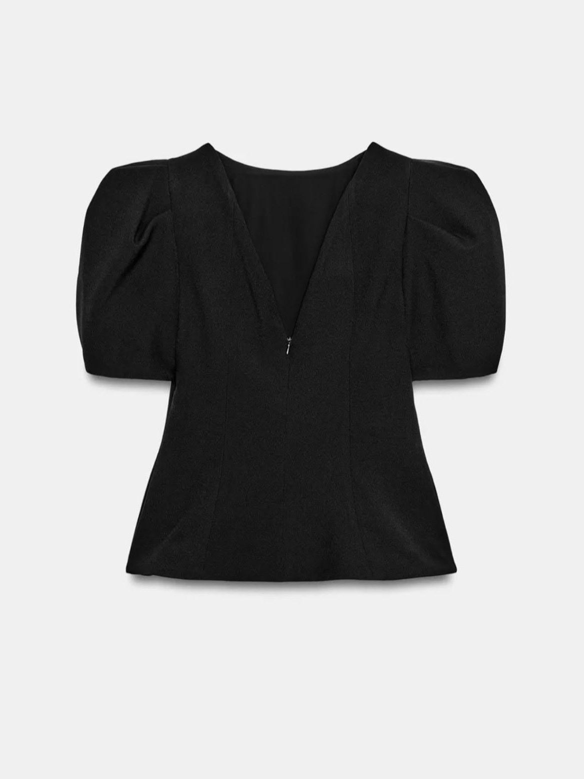 Black Peplum Top