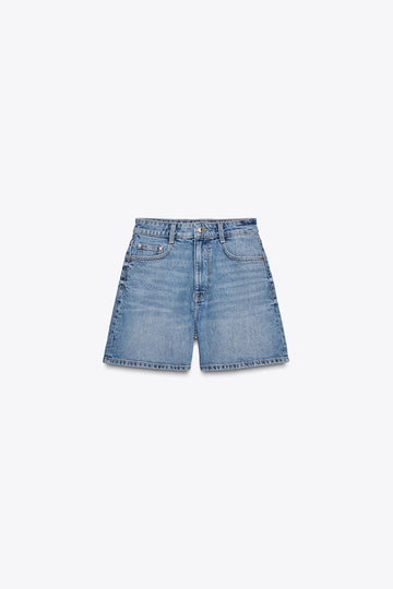 Z@ra mid-blue shorts