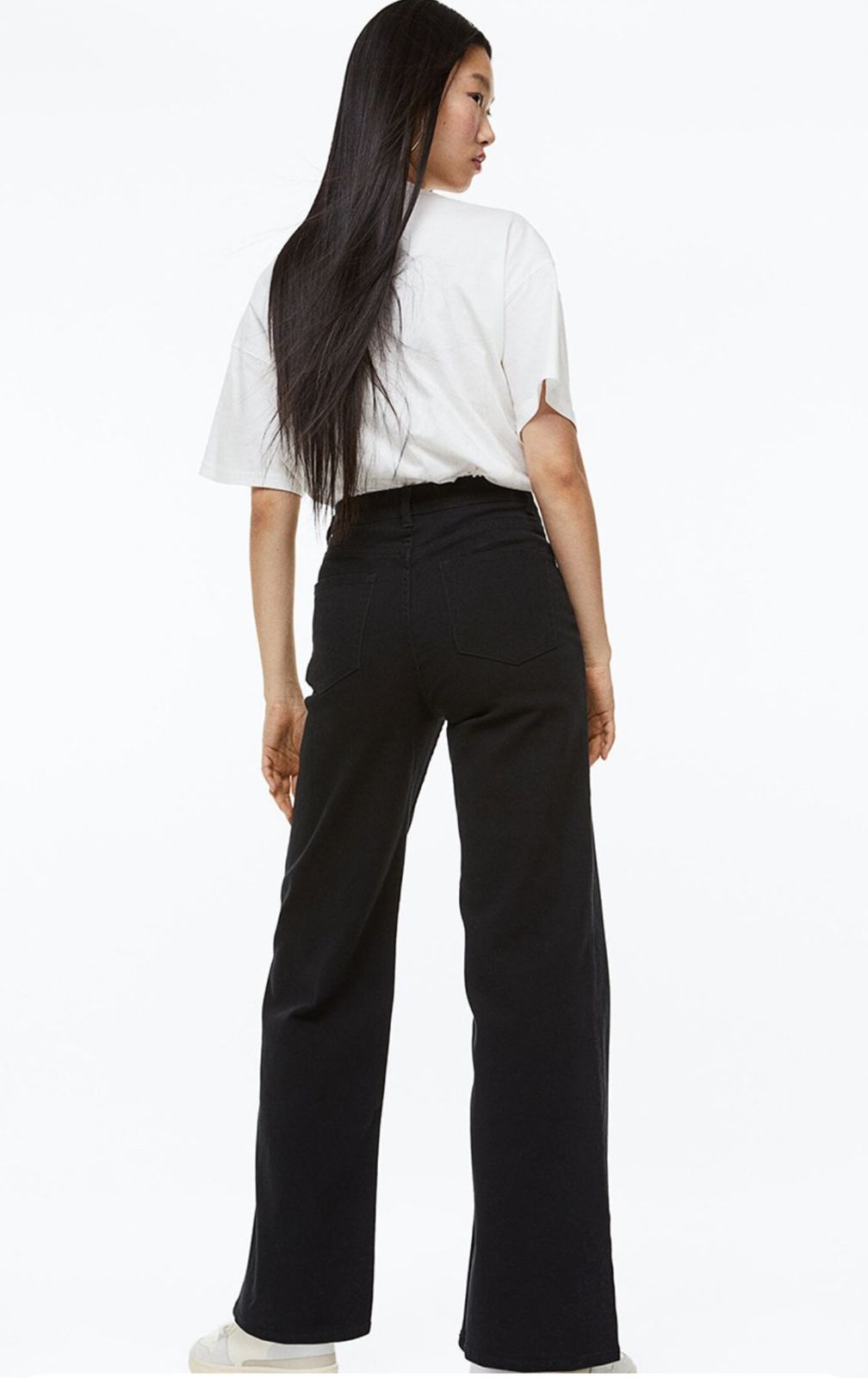 HM black Wide leg Denim