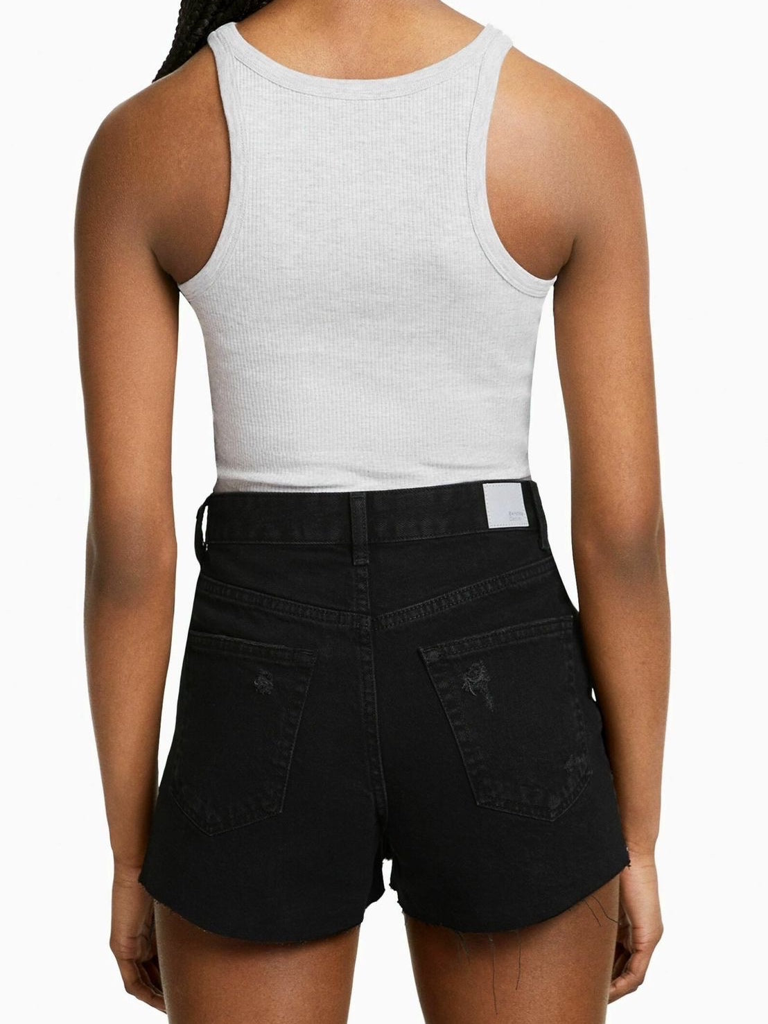 Black Ripped Shorts