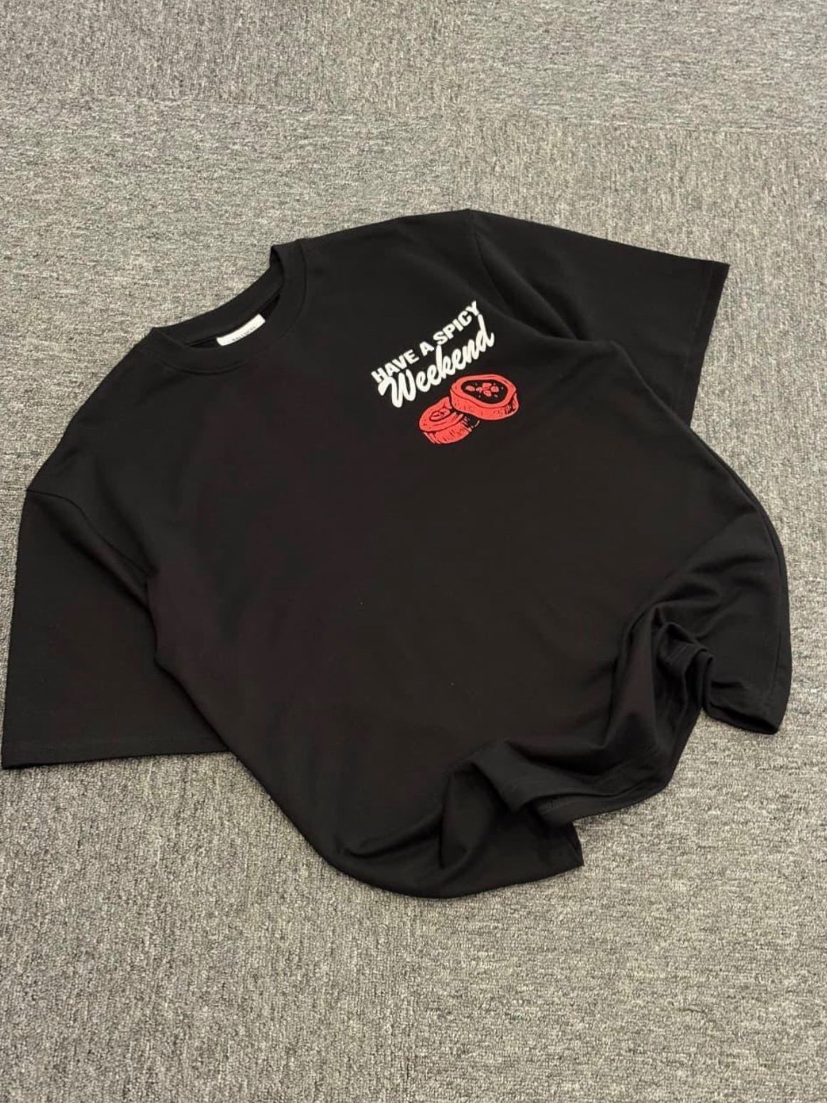 Black & Red Graphic T-shirt