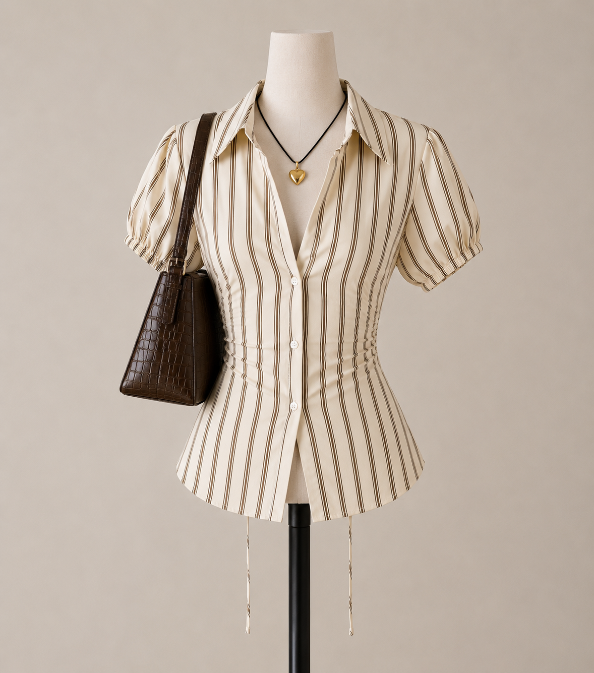 Stripped Fitted Shirt