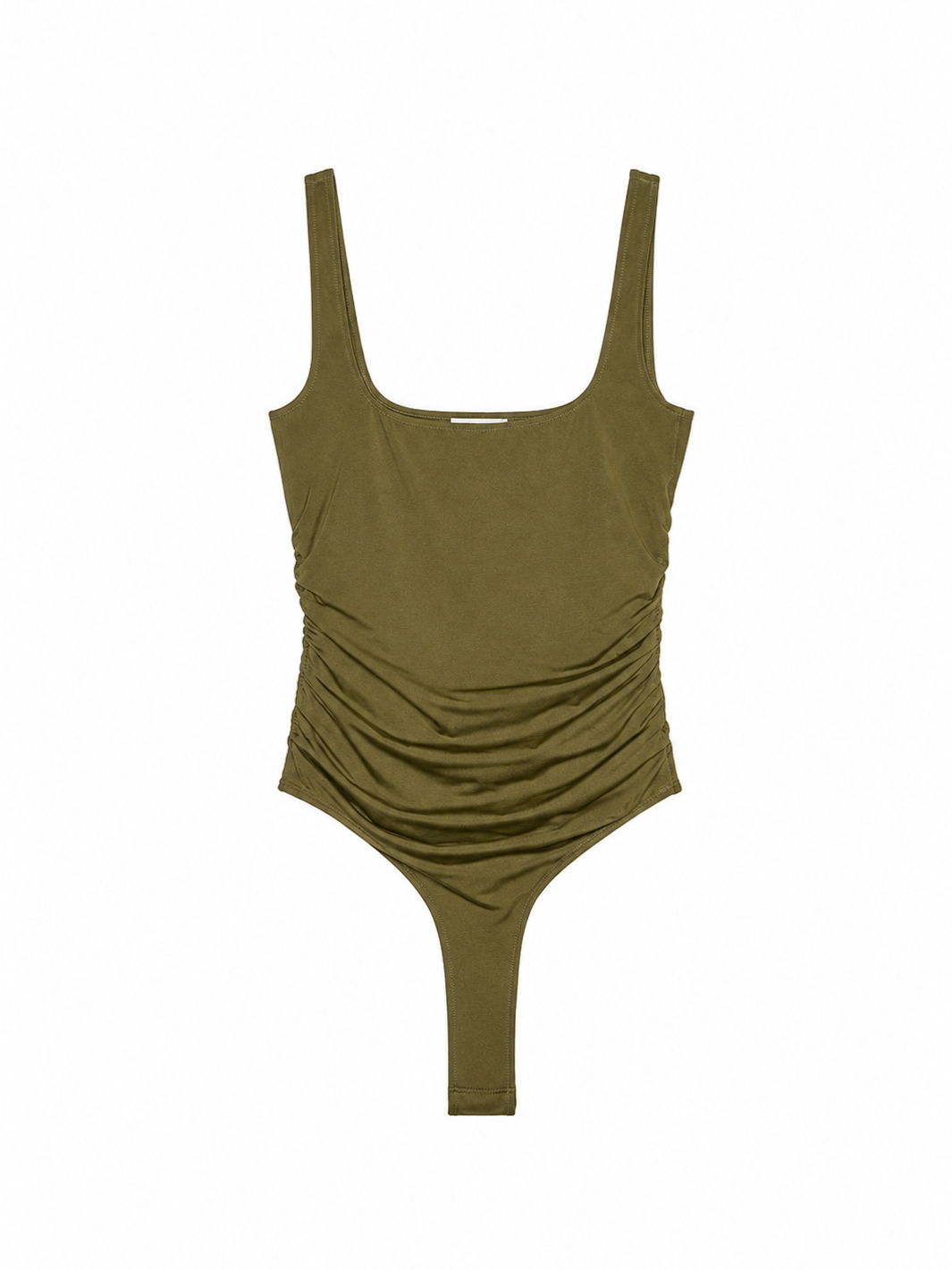 Green Ruched Bodysuit