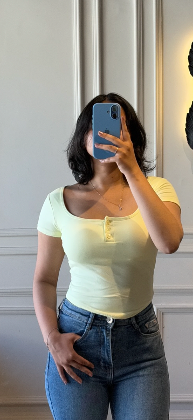 Buttoned up Padded Top