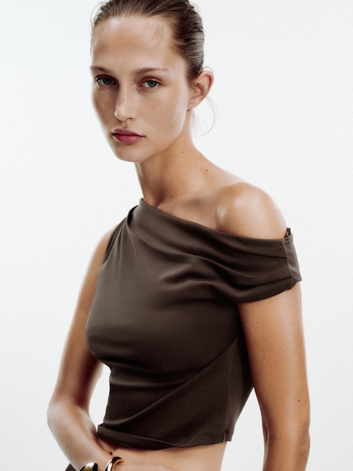 One Down Shoulder Top