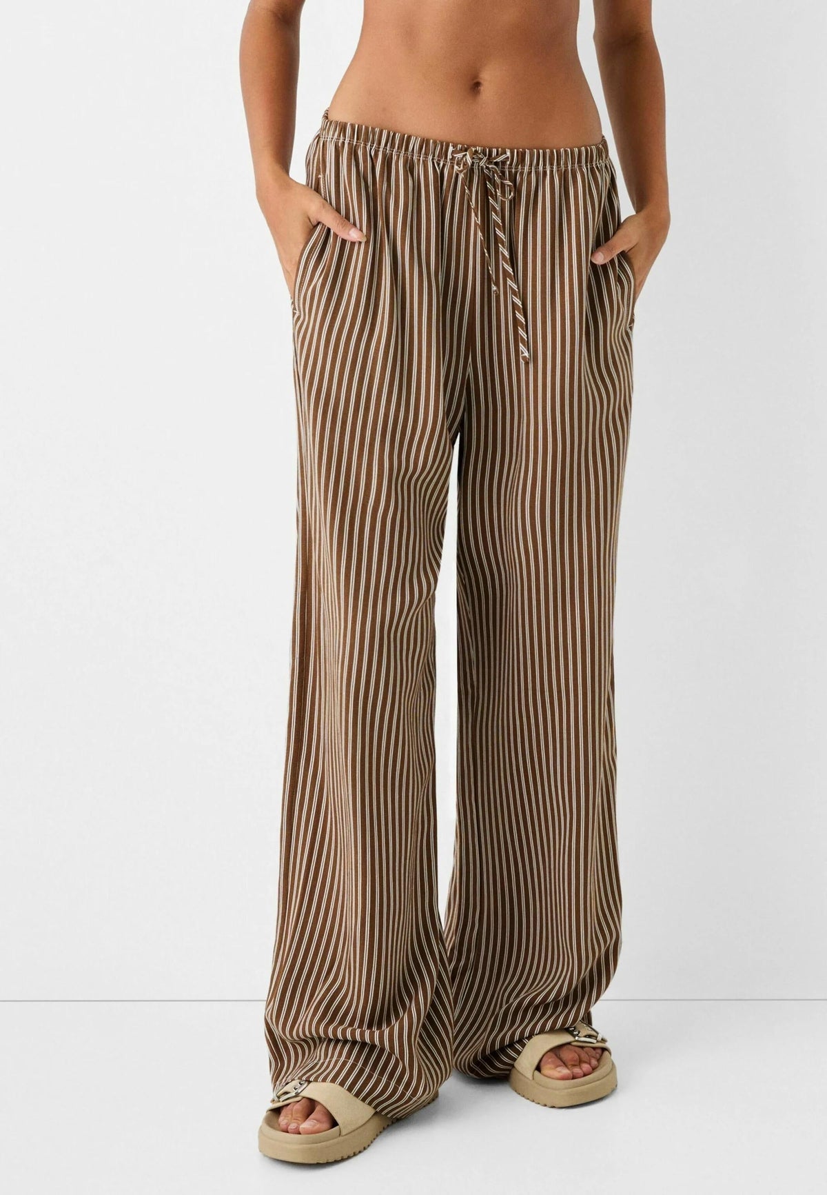 Stripped Linen Pants