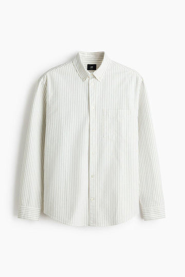 Men’s Off white Stripped Shirt
