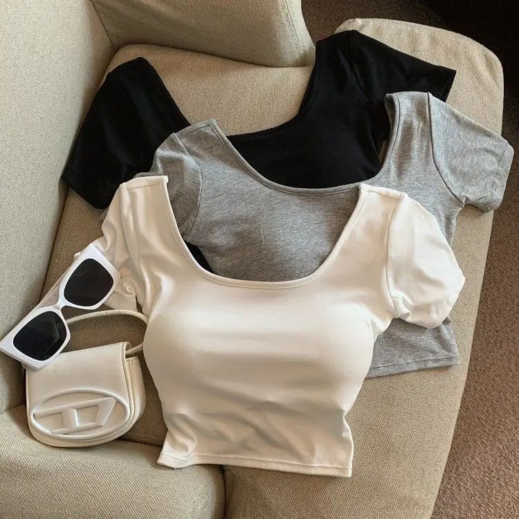 Paded Half Sleeve Top