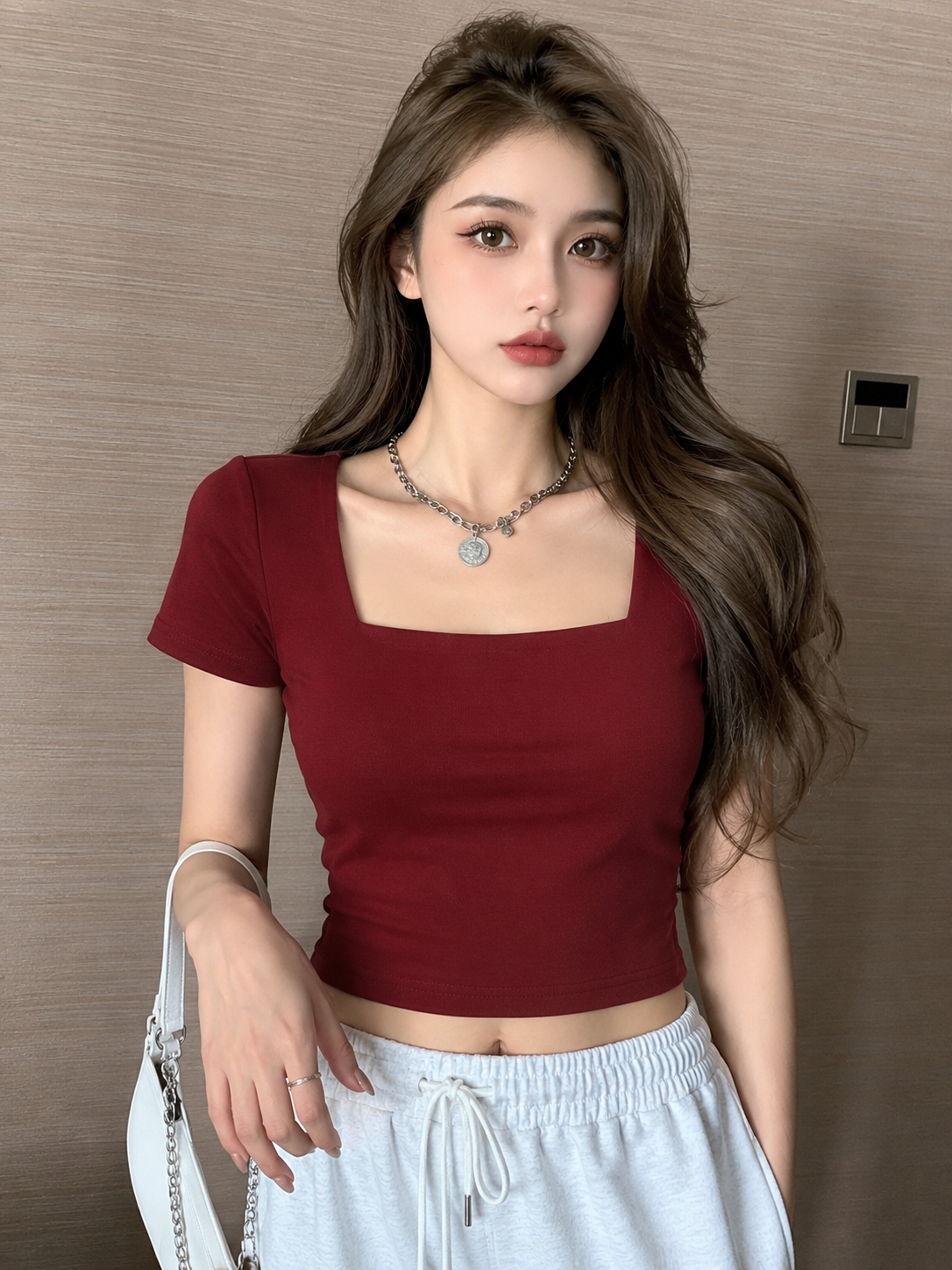 Square Neck Half Sleeve Top