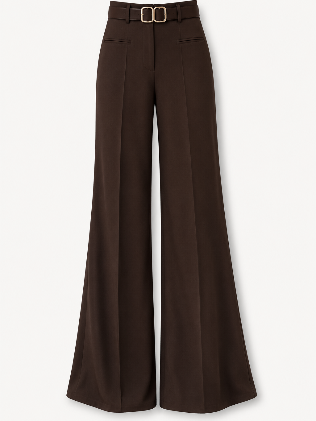 Belted Flared Trouser