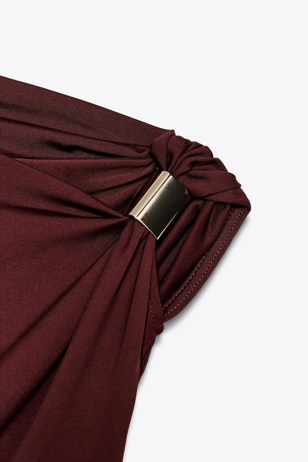 Brooch One Shoulder Top