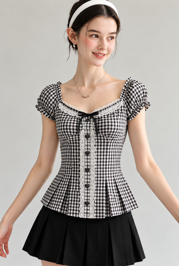 Gingham Top