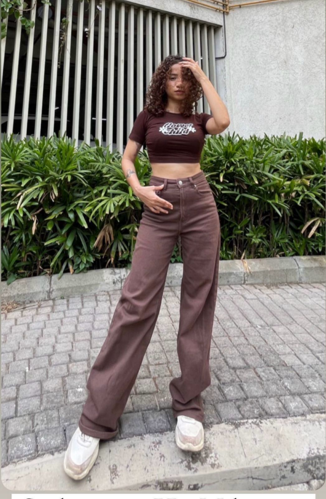HM Brown Wide Leg Denim