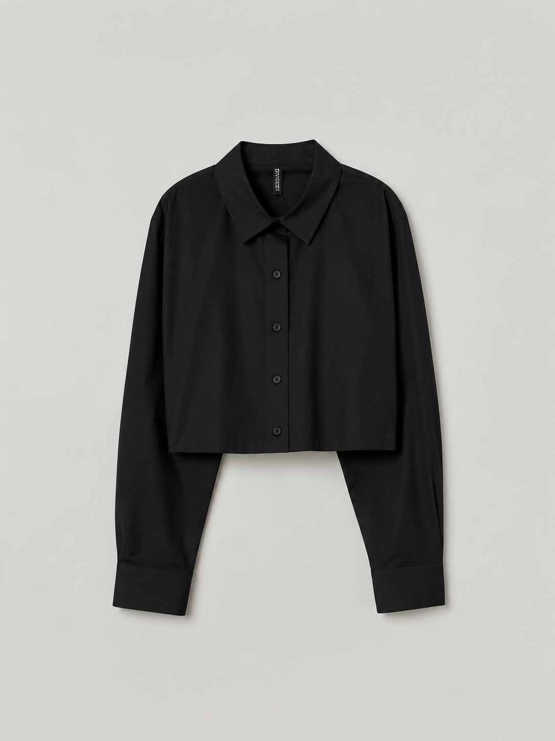 Black Crop Shirt