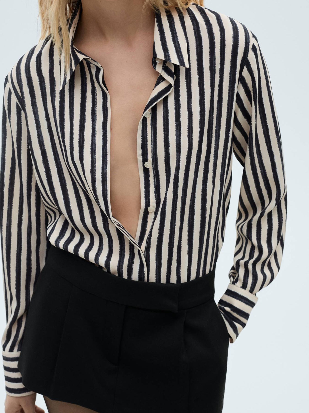 Black & White Stripped Shirt