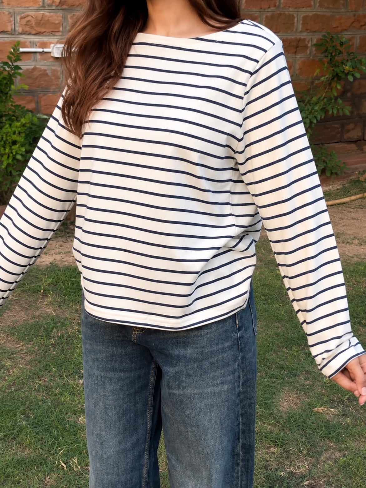 Stripped Heart Tee