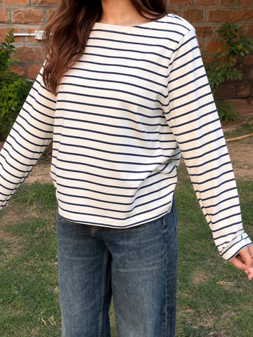 Stripped Heart Tee