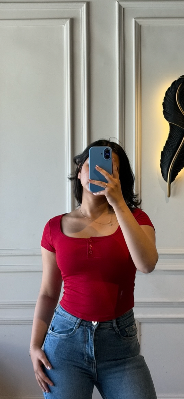 Buttoned up Padded Top