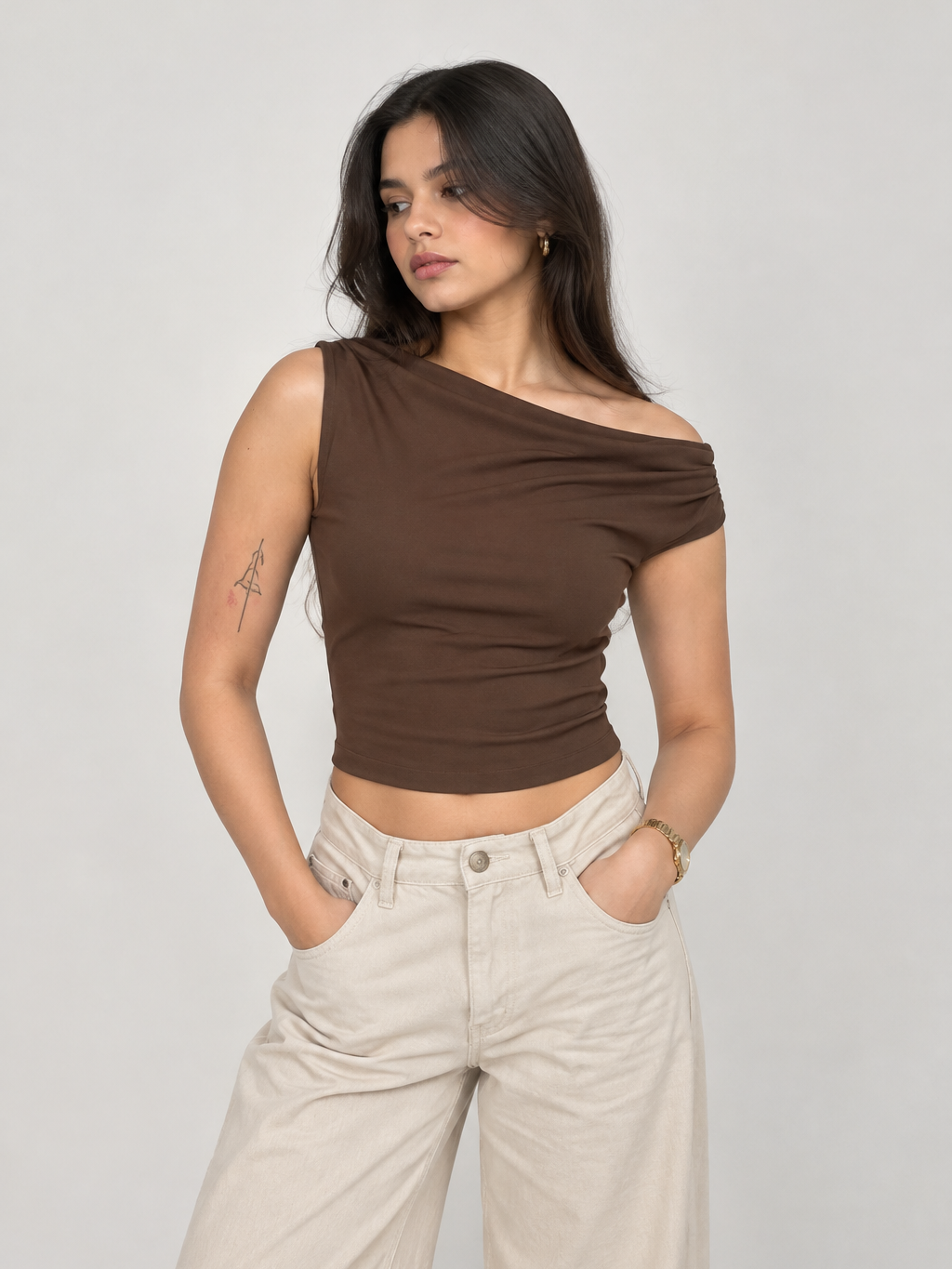 One Down Shoulder Top
