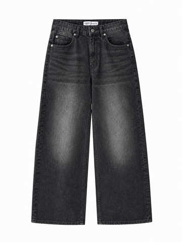 Charcoal Wide Leg Denim