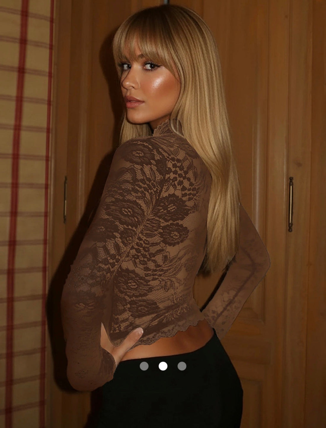Lace Trimmed Top