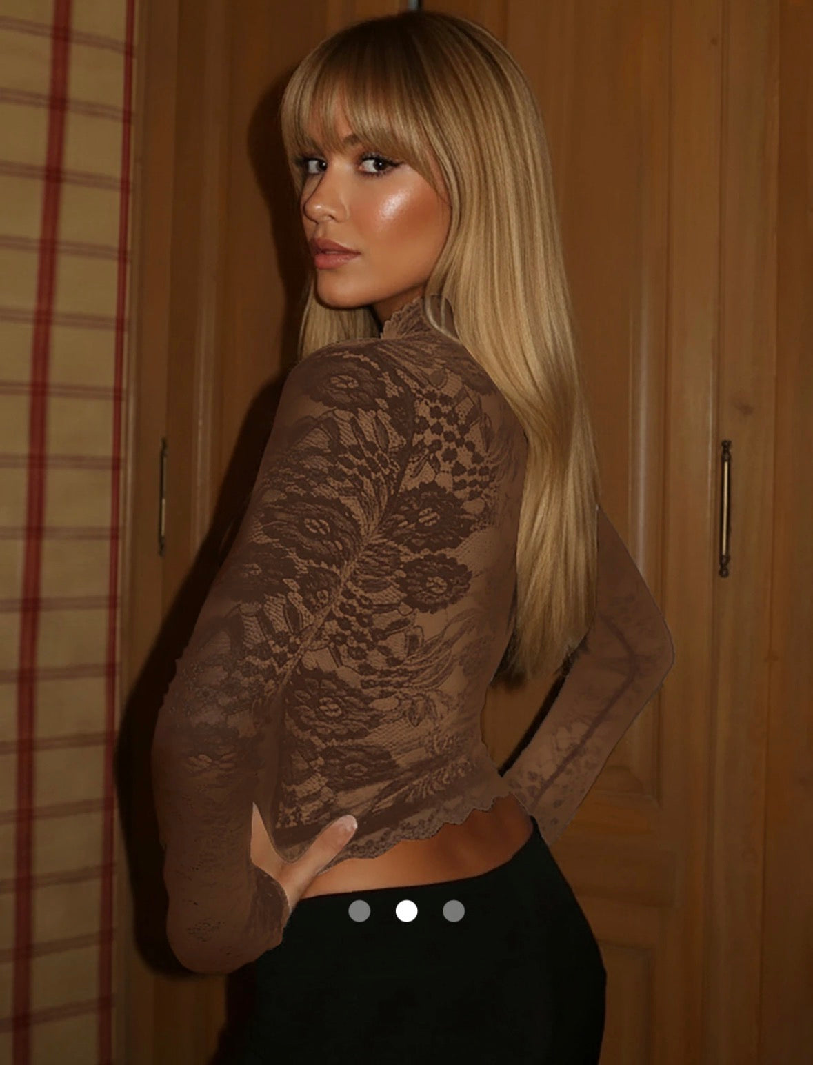 Lace Trimmed Top