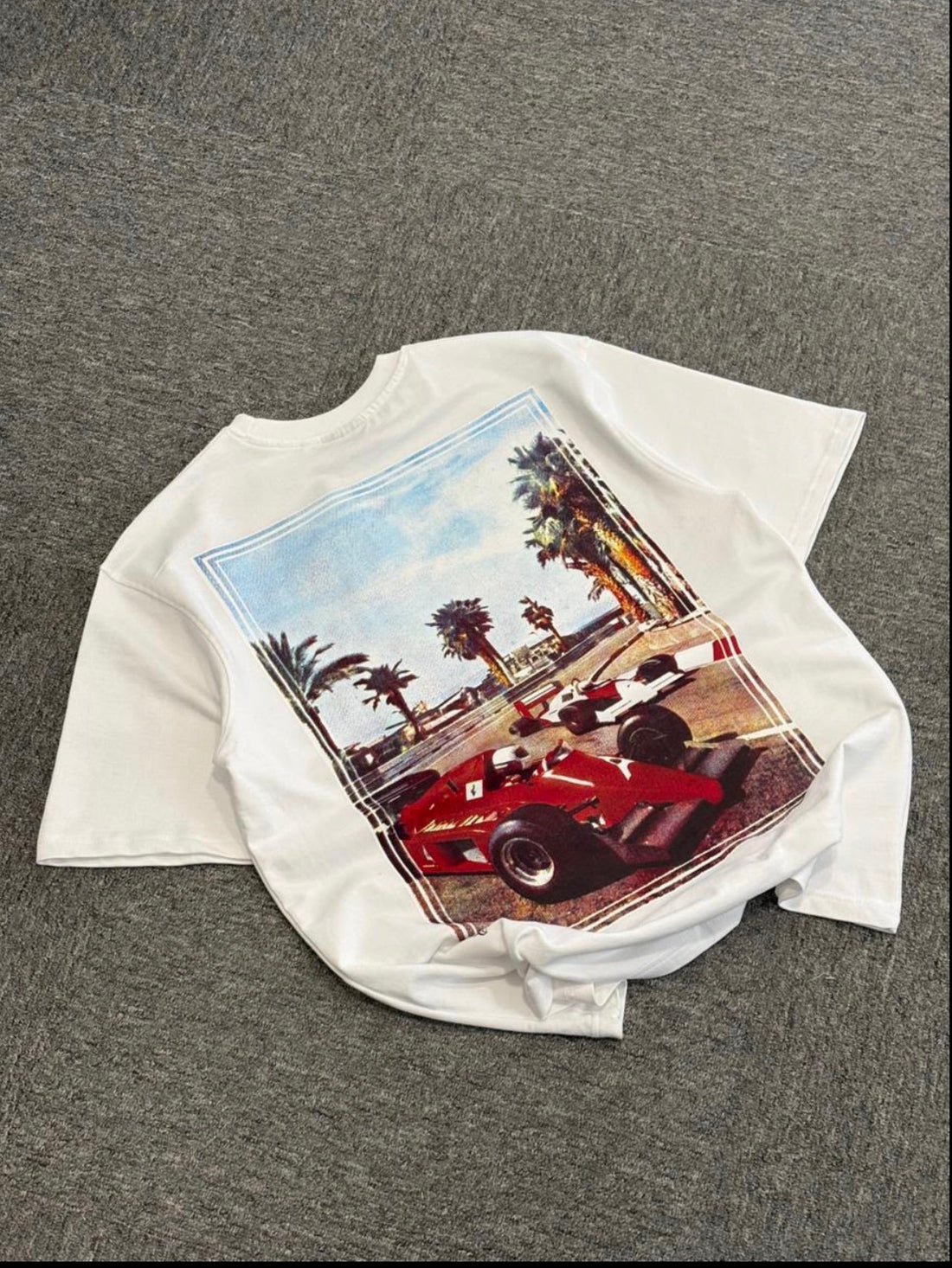 Backprint Graphic White T-shirt