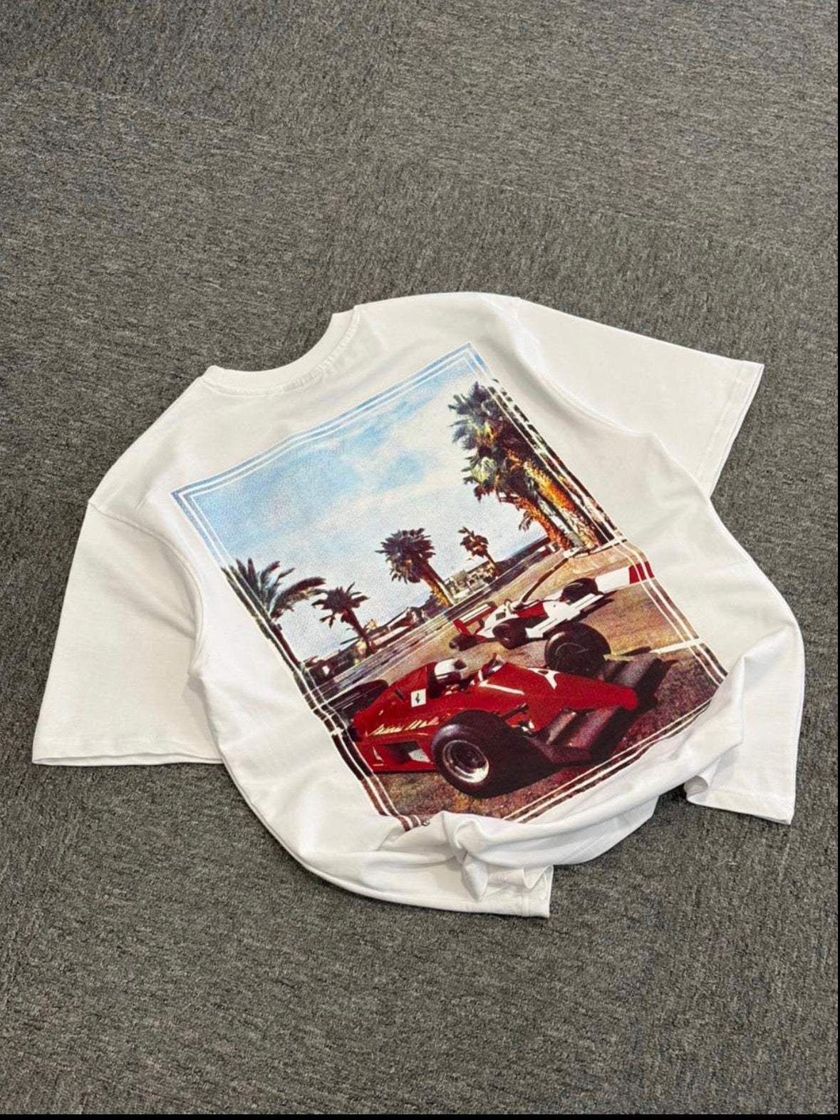 Backprint Graphic White T-shirt