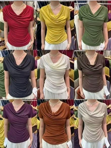Gathered Neck Top