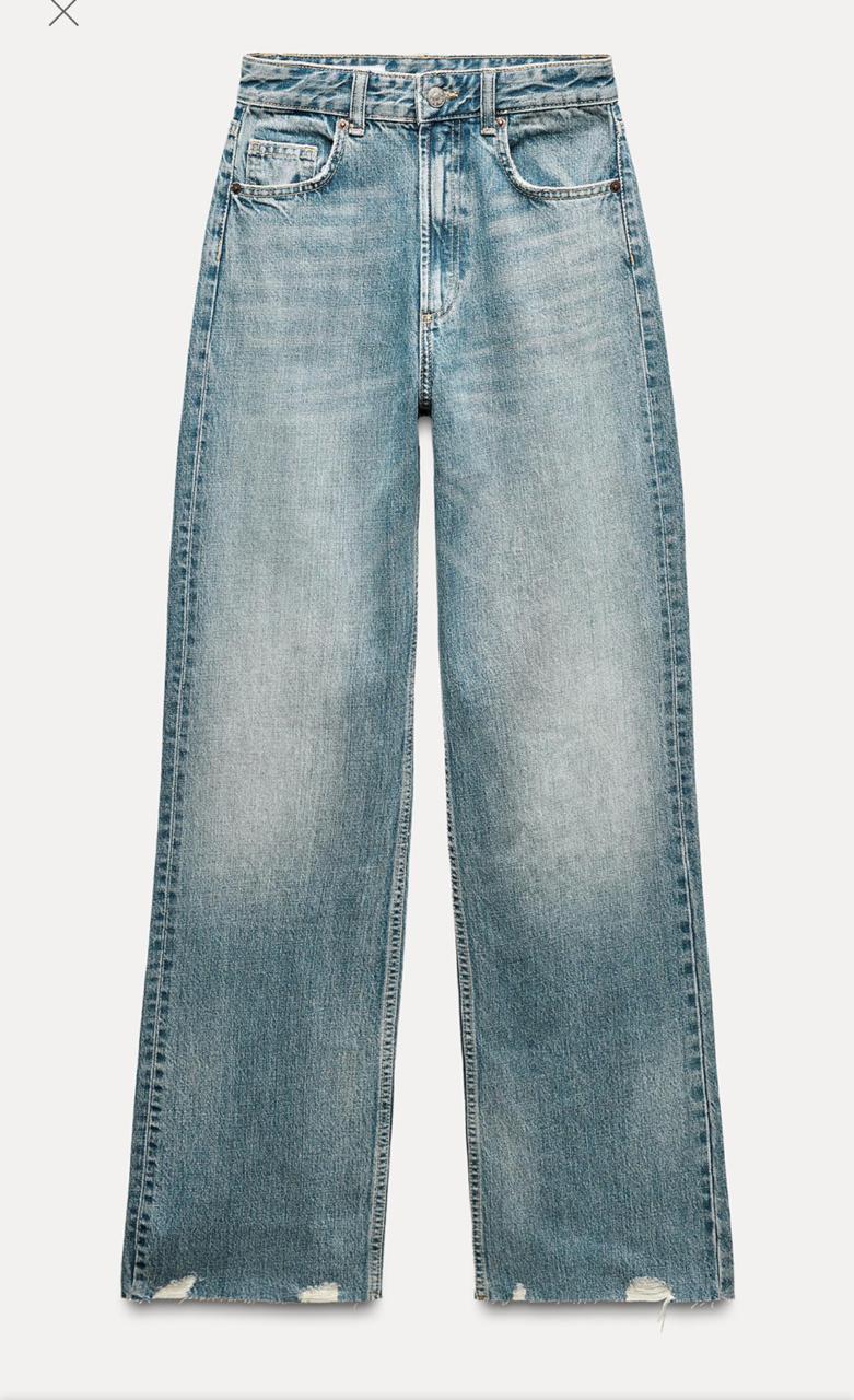 Zara Back Ripped Denim