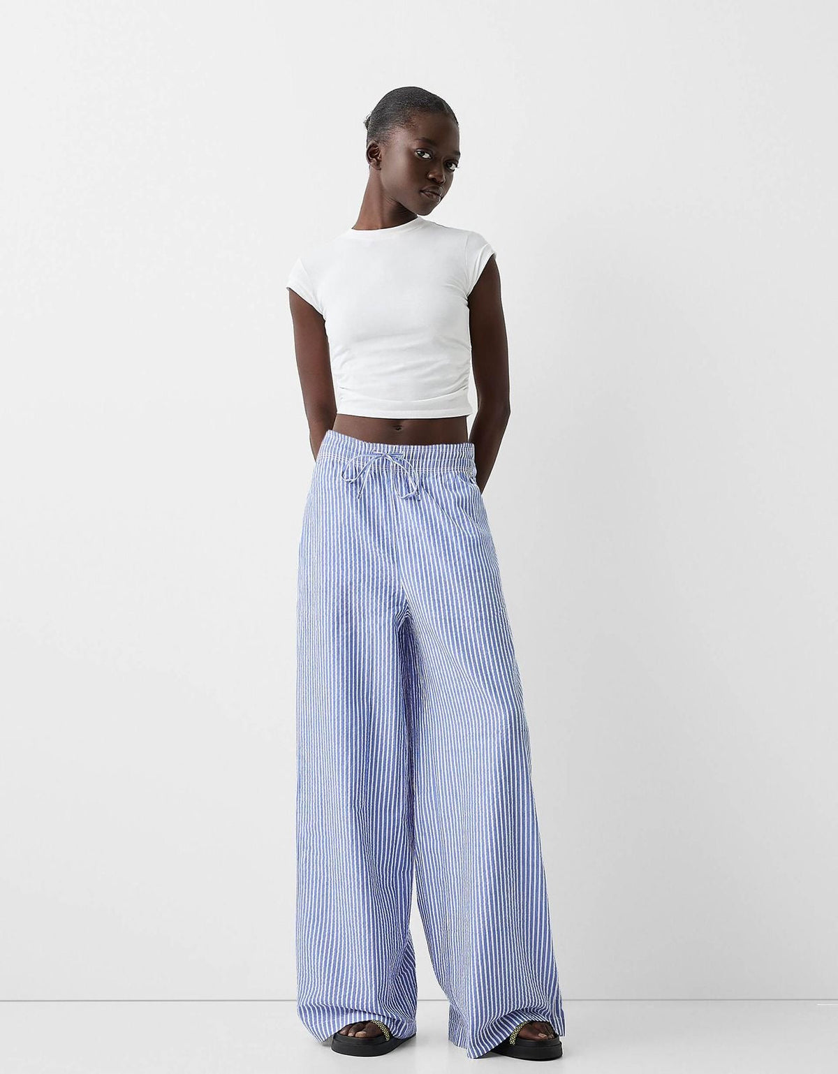 Stripped Linen Pants
