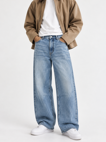 Classic Blue Baggy Denim