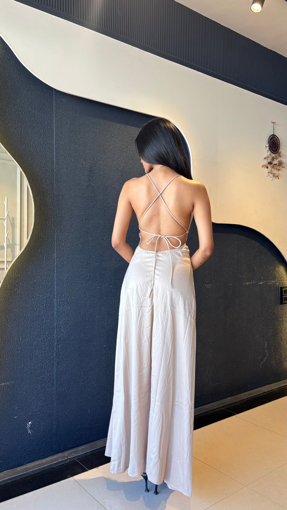 Chic Backless Cut-Out Dress