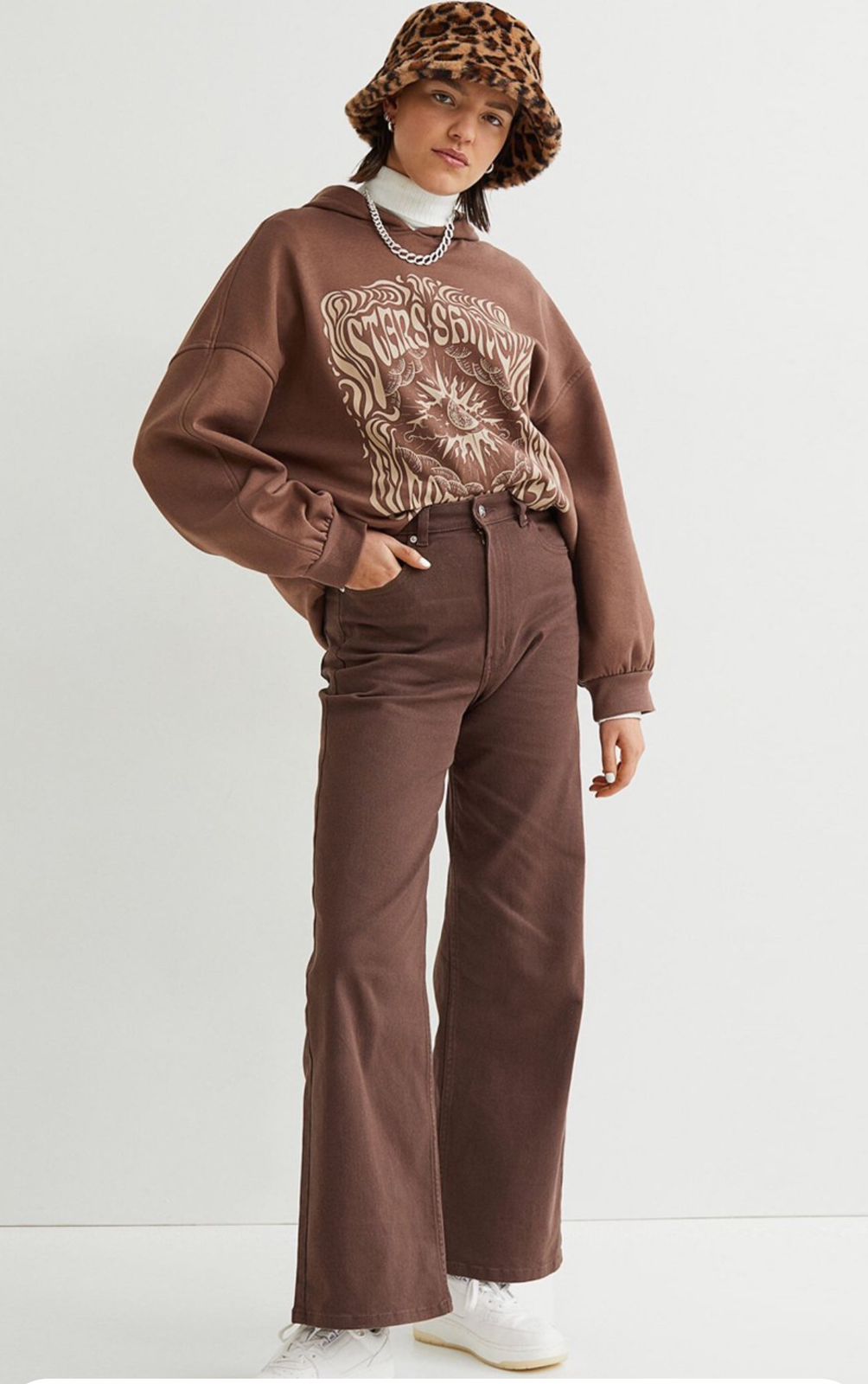 HM Brown Wide Leg Denim