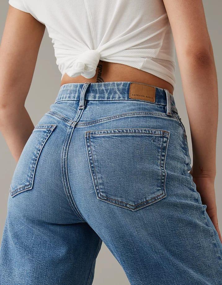 Wide leg denim cargo