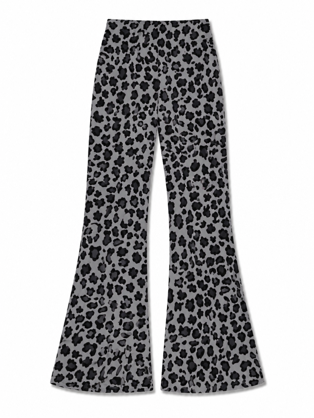 Leopard Print Flared Pants