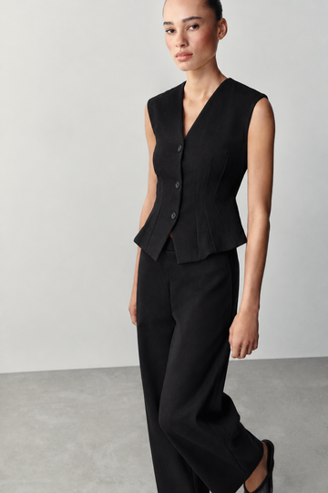 Waistcoat with Padded Shoulders