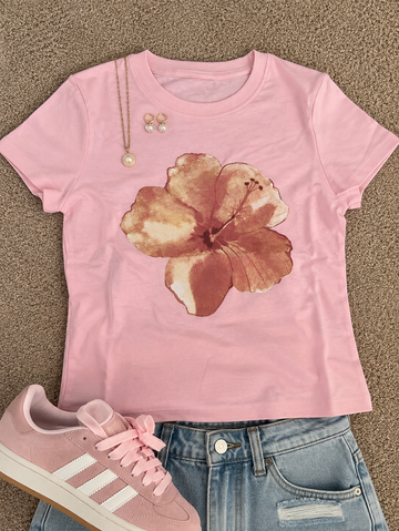 Flower Print Babe Tee