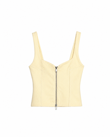 Zip-up Corset Top