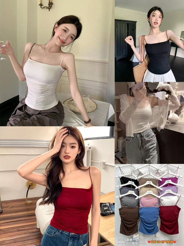 Ruched Padded Cami Top