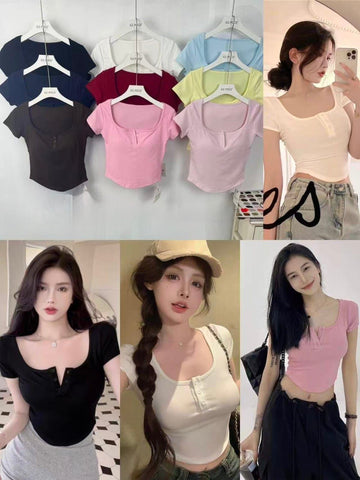 Buttoned up Padded Top