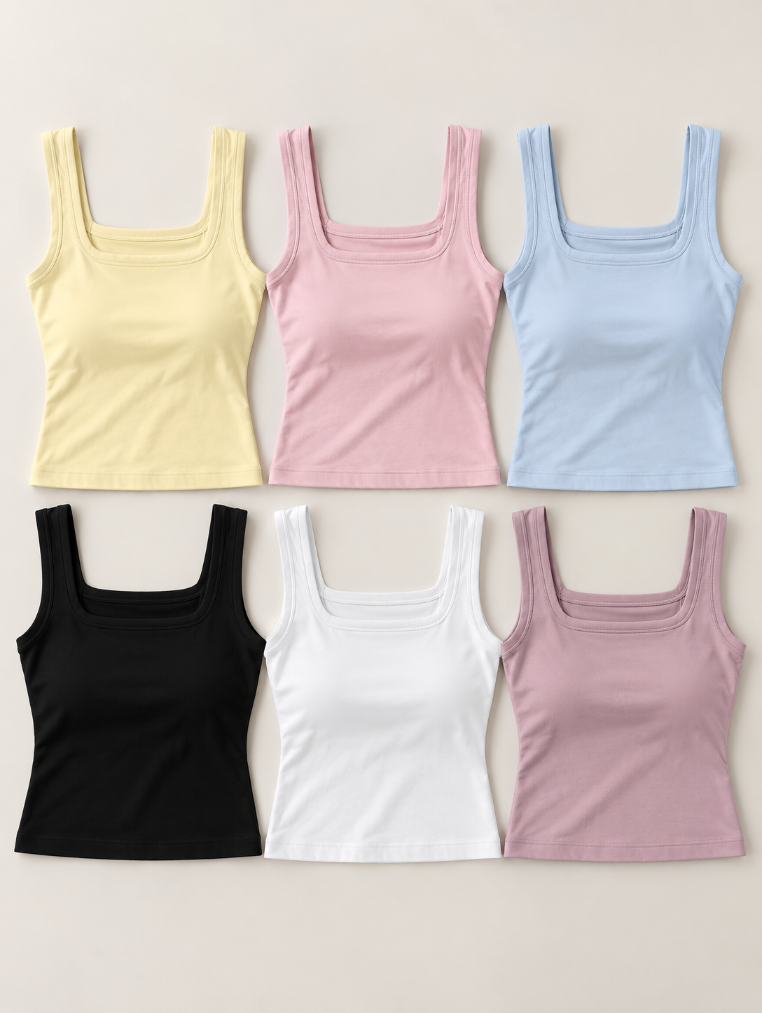 Square Neck Padded Top