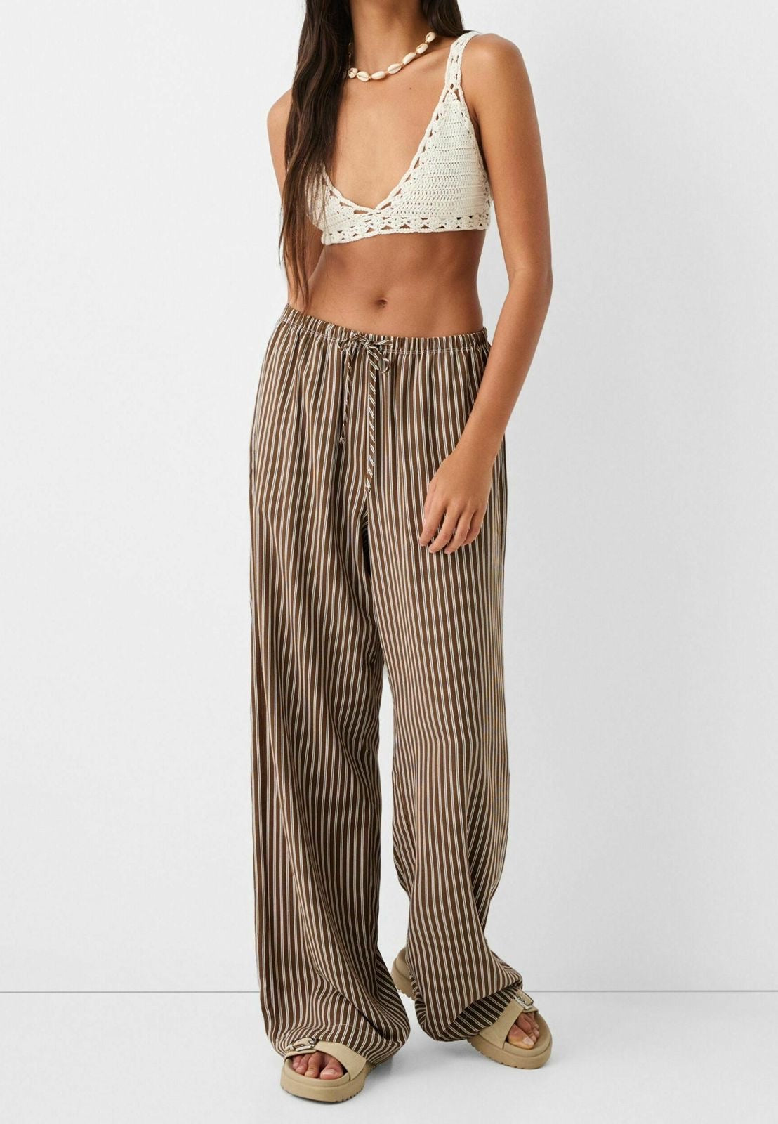 Stripped Linen Pants