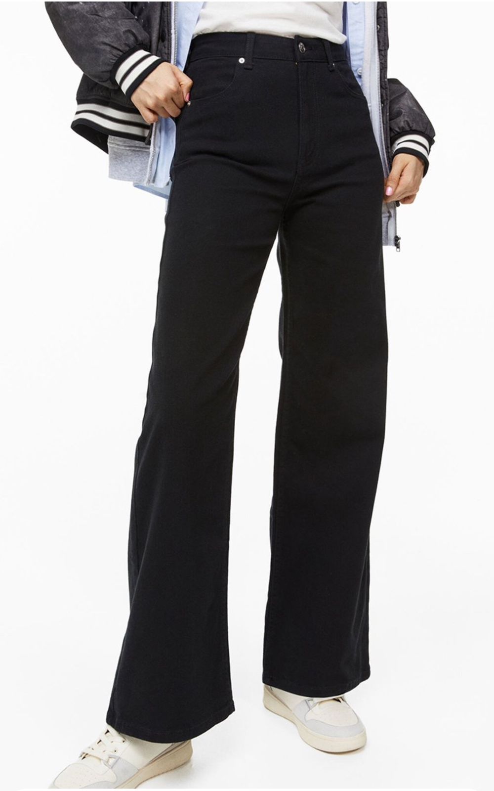 HM black Wide leg Denim
