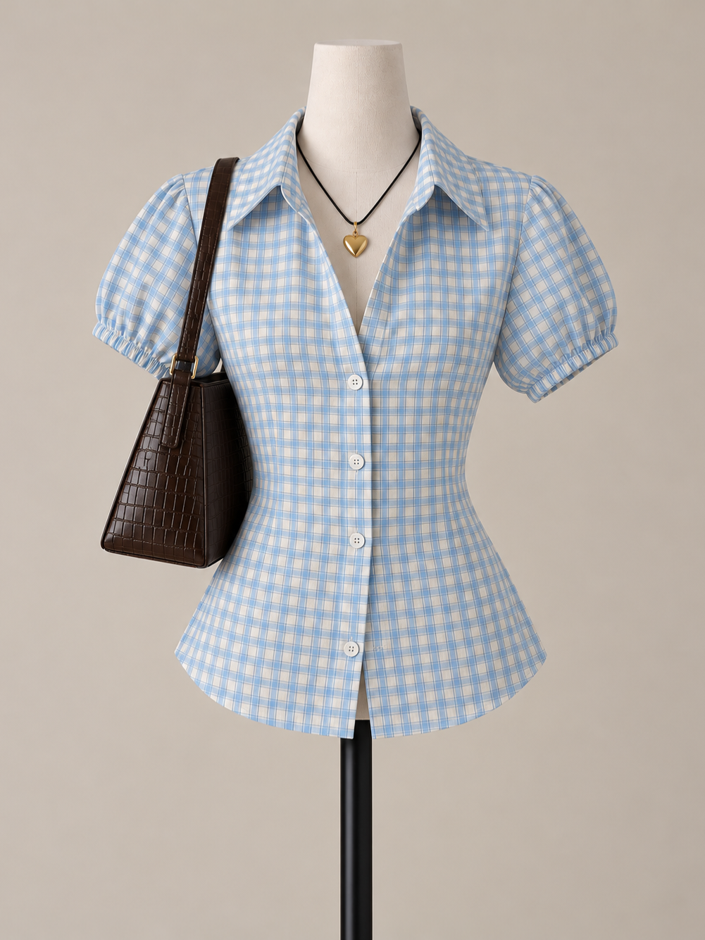 Fitted Blue Shirt
