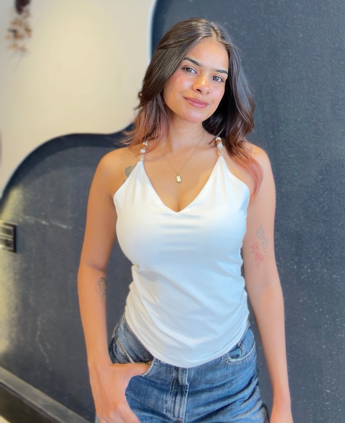 Beaded Cami Top