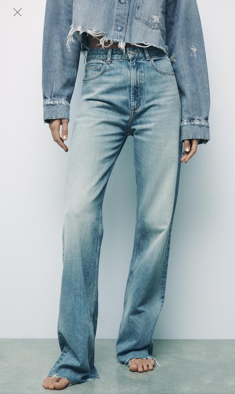 Zara Back Ripped Denim