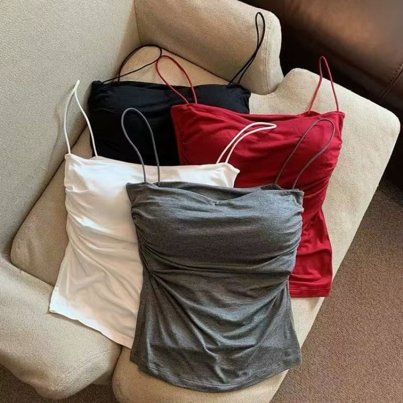 Ruched Padded Cami Top
