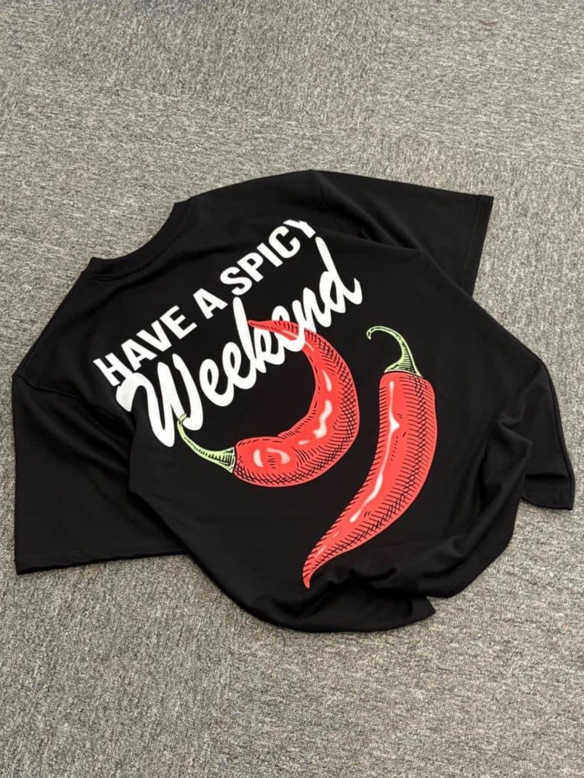 Black & Red Graphic T-shirt