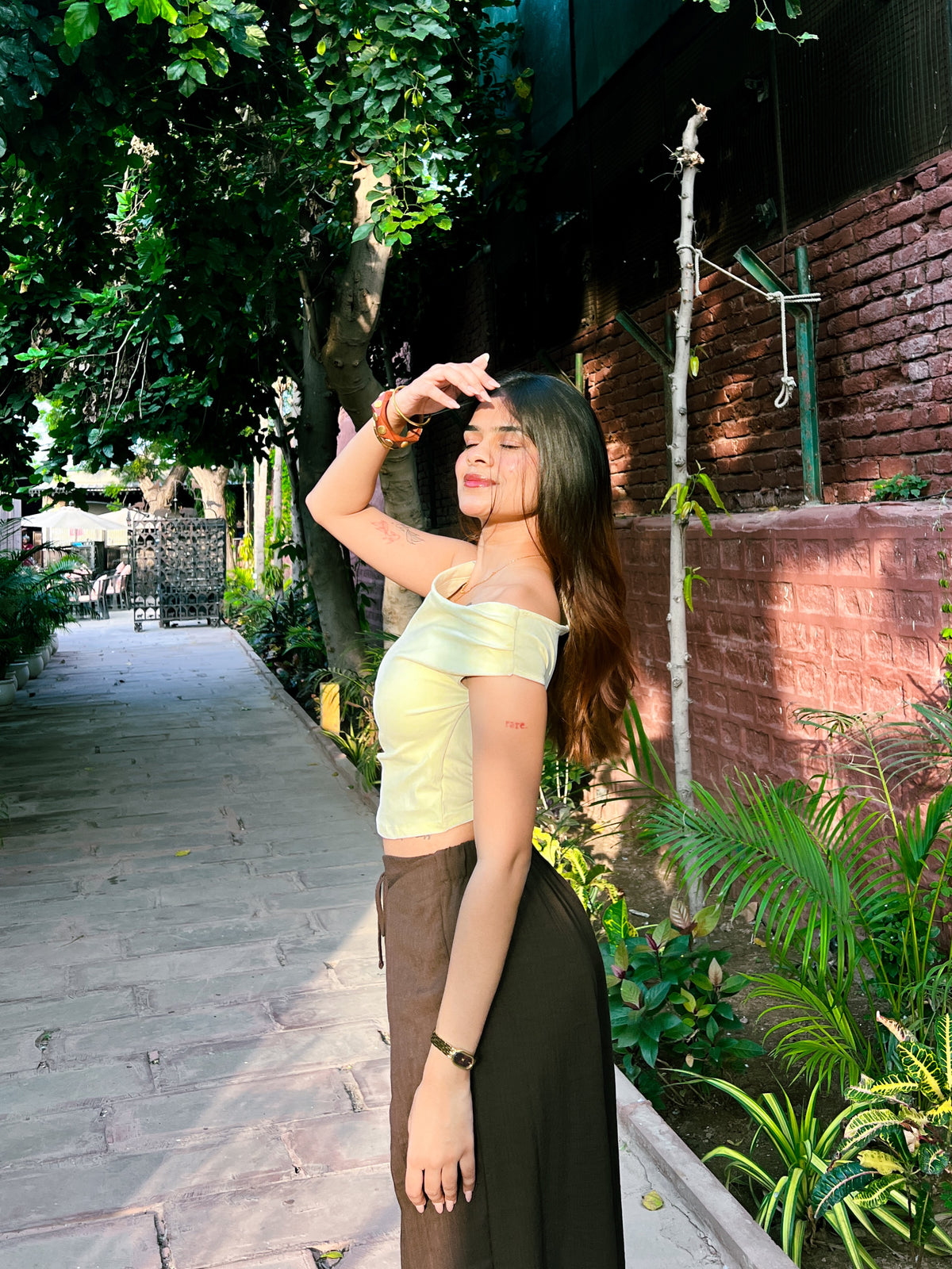 One Down Shoulder Top